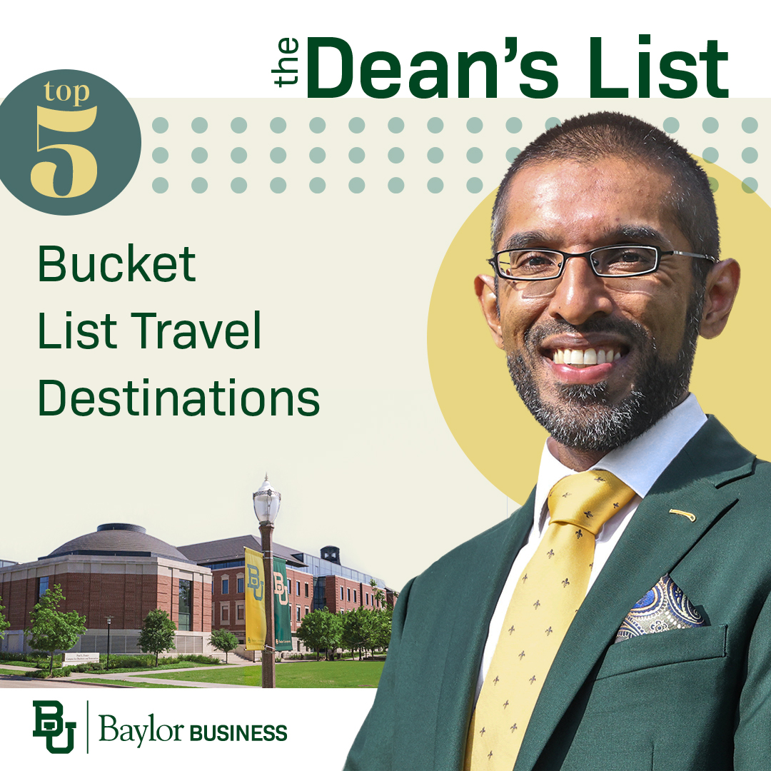 The Dean's List - Top 5 Bucket List Travel Destinations