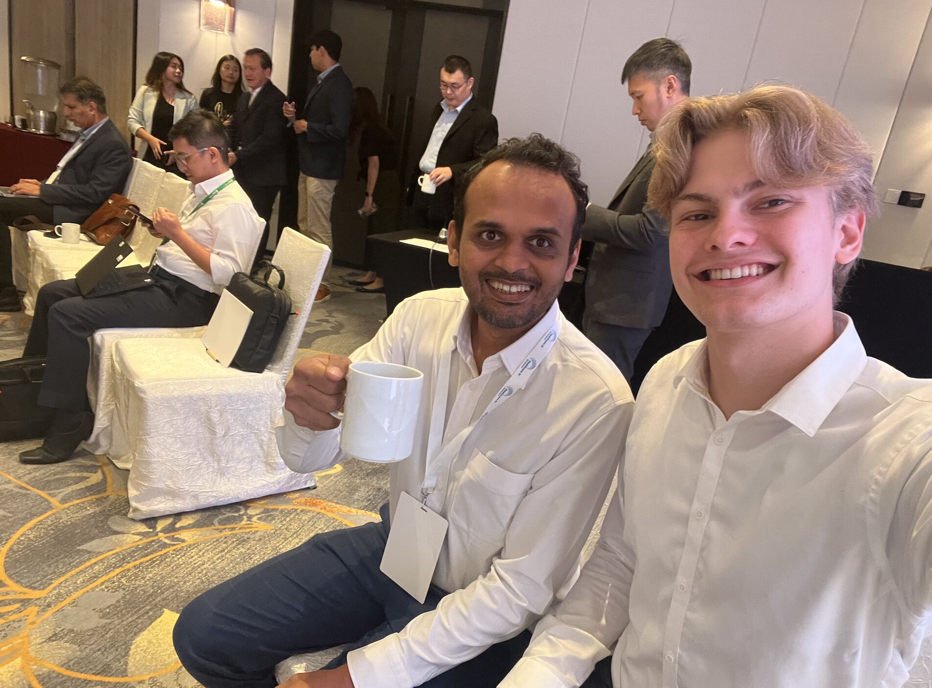Austin Person at A*STAR Agency for Science, Technology and Research Healthcare AI Symposium while interning for Cogniant