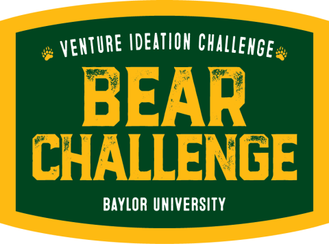 Logo that says Bear Challenge: Venture Ideation Challenge, Baylor University
