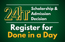 24hr Scholarship and Admission Decision: Register for Done in a Day