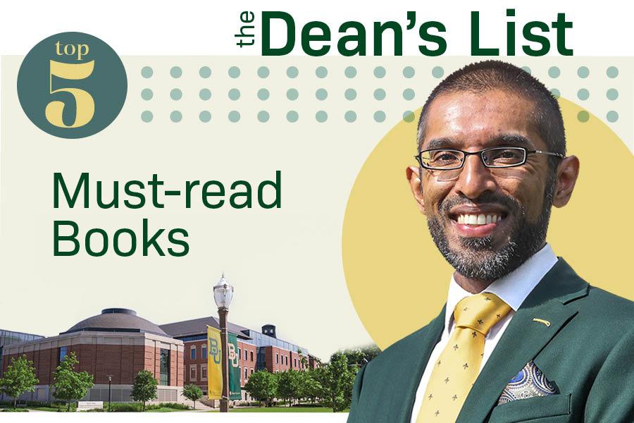 Sandeep Mazumder and text that says, "The Dean's List: Top 5 Must-read Books"