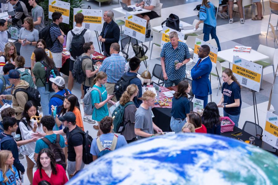 Hankamer Students at the Global Business Expo