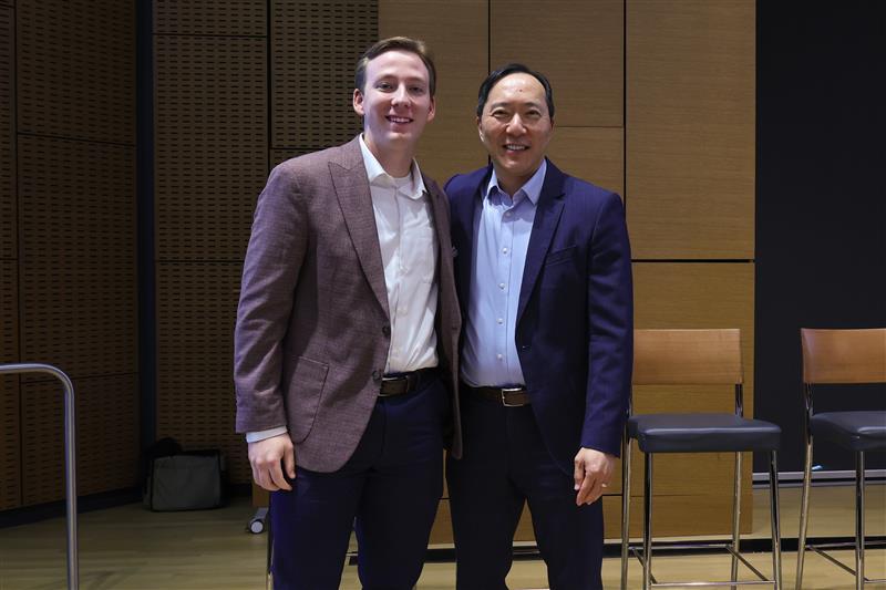 Forest Kim with student 2025