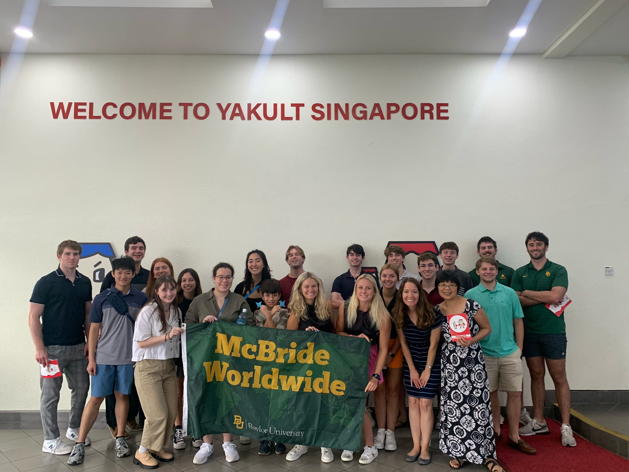 Baylor Global Business Students at Yakult Singapore headquarters